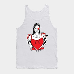 LDR love heart eye patch Tank Top